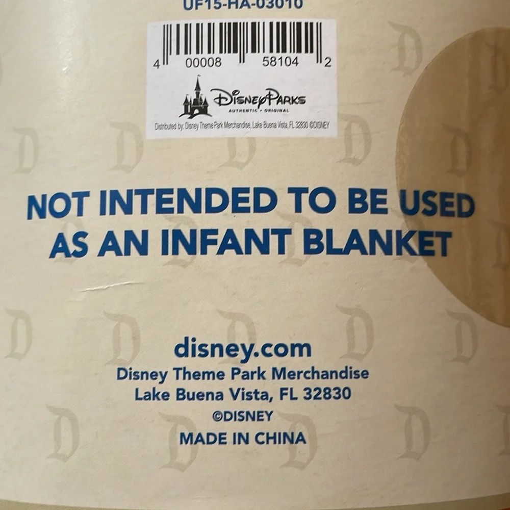 Disneyland Fleece Throw NEW UNOPENED 😊